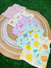 Cotton Muslin Jablas Pack: 0-3M